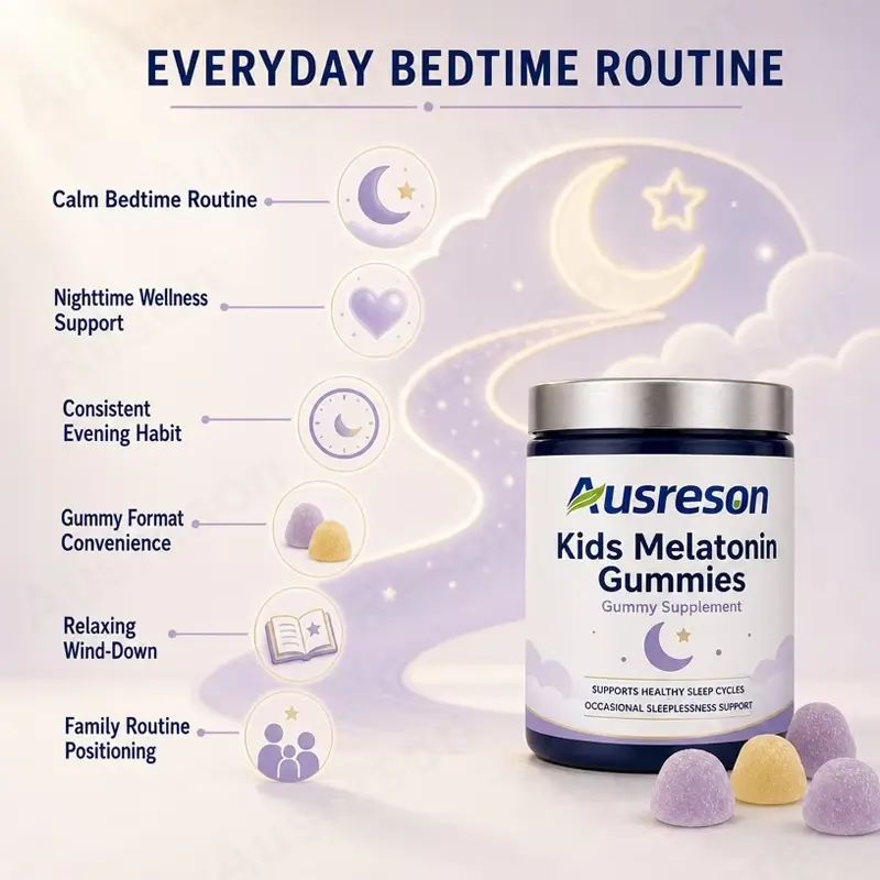 Vegan Kid Natural Sleep Supplement Melatonin Gummies manufacturer