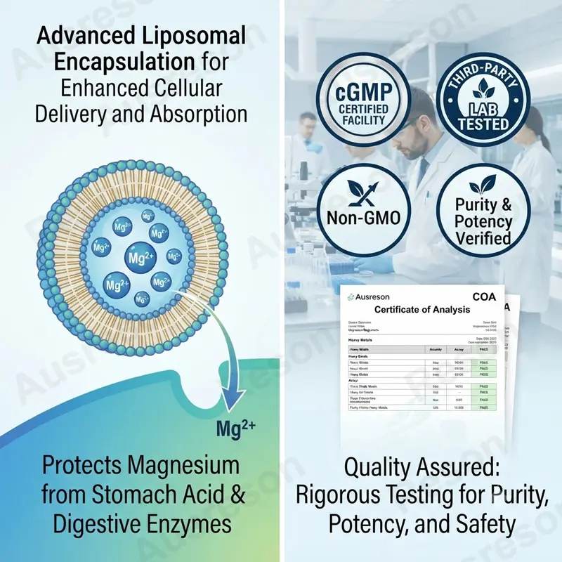 High bioavailability liposomal magnesium bisglycinate capsules for sleep supplier