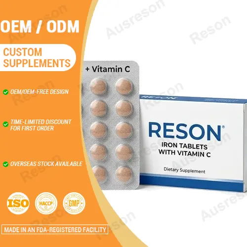 Iron tablets with vitamin c OEM | High-Absorption Formula