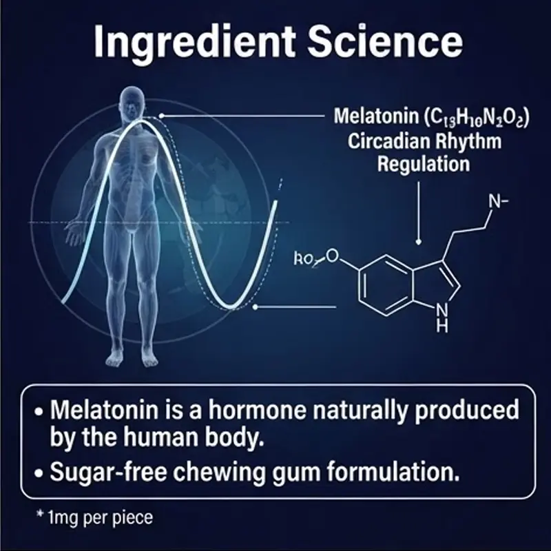 Melatonin Chewing Gum Functional chewing gum OEM