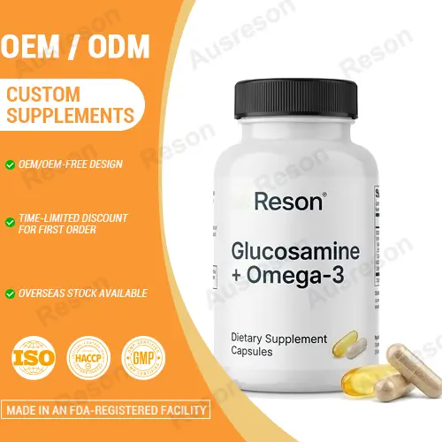 Glucosamine with Omega-3 capsules joint support | OEM