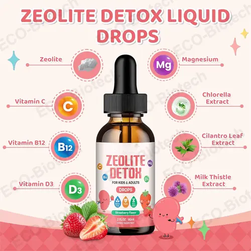 zeolite Detox Liquid Drops with Magnesium High Absorption | OEM Manufacturer
