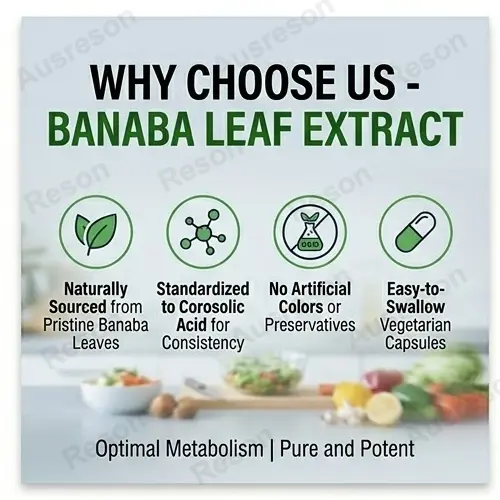 Standardized Banaba Leaf Extract capsules 2% Corosolic Acid