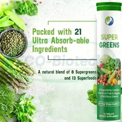 organic Superfood Effervescent Tablets oem Private label