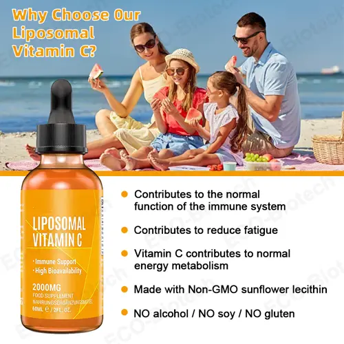 Liposomal Vitamin C Drops High Absorption 2000mg | OEM