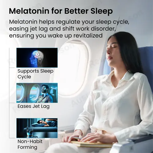 3mg Melatonin capsules Sleep Aid & Jet Lag Support | Reson