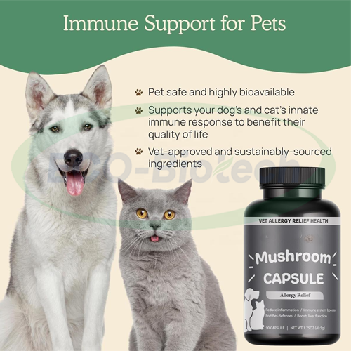 Mushroom Capsules Dogs & Cats Immune Support