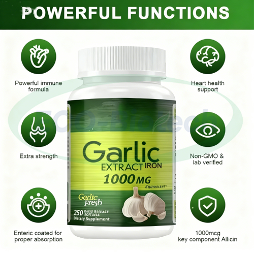 Garlic Capsules: Hair Care Growth Supplement Manufacturer