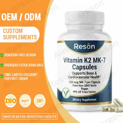 Vitamin K2 MK-7 capsules Manufacturer | Bone & Heart Health