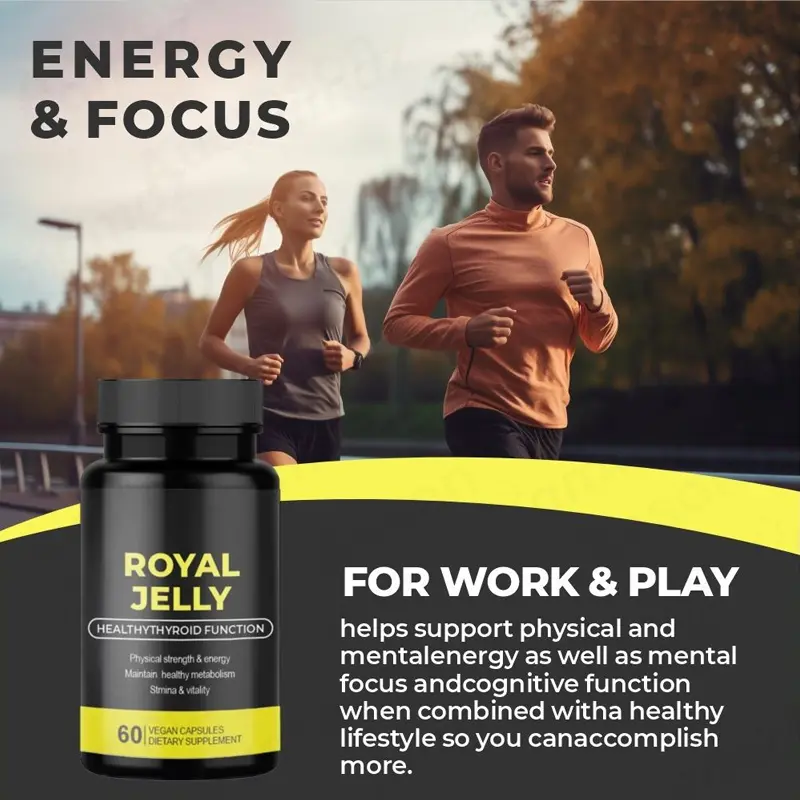 Freeze-dried Royal jelly hard capsules energy supplement Manufacturer