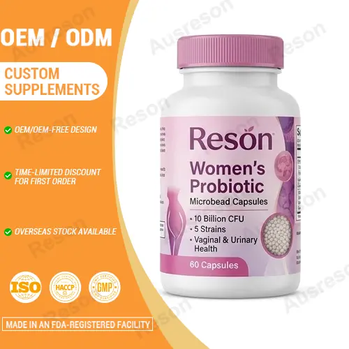 Women's Probiotic AbsorbCore microbead capsules OEM manufacturer