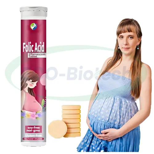 Folic Acid Effervescent Tablets 800mcg for Pregnancy & Heart Health