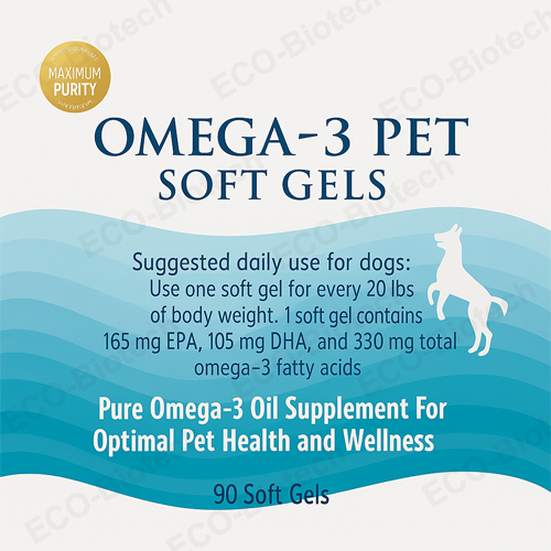 Omega 3 fish oil Softgels for Dogs - Heart Health