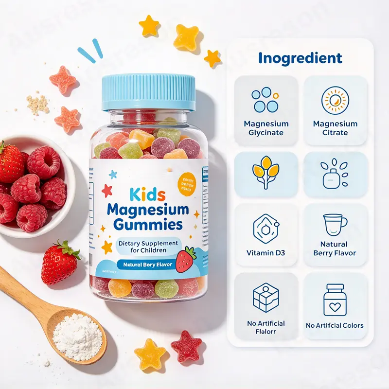 kids Magnesium Gummies health Supplement bulk supplier