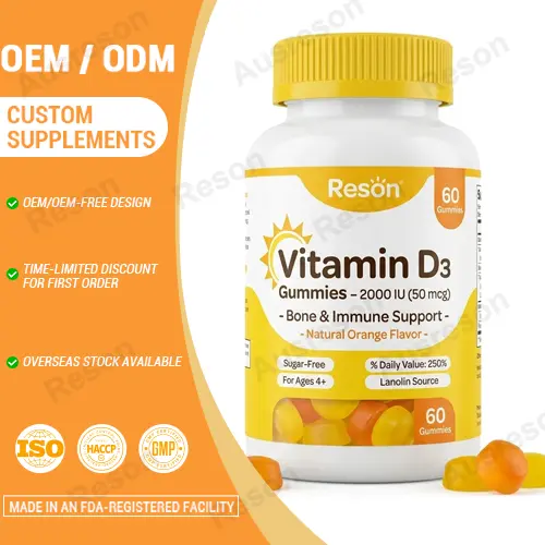 vitamin d gummies 2000iu OEM manufacturer