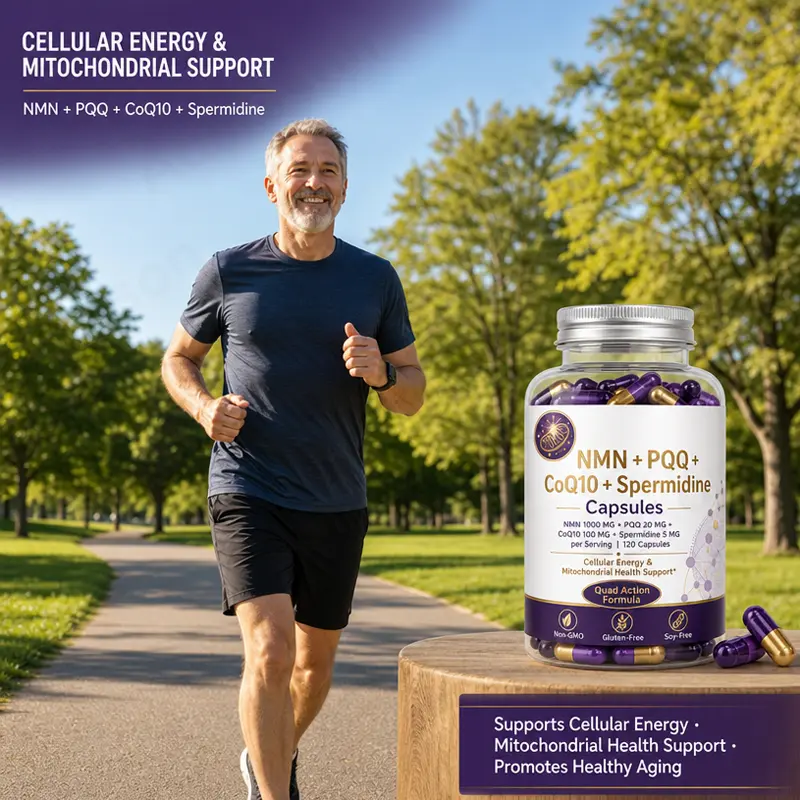 NMN PQQ Coenzyme Q10 Spermidine capsules supplement supplier