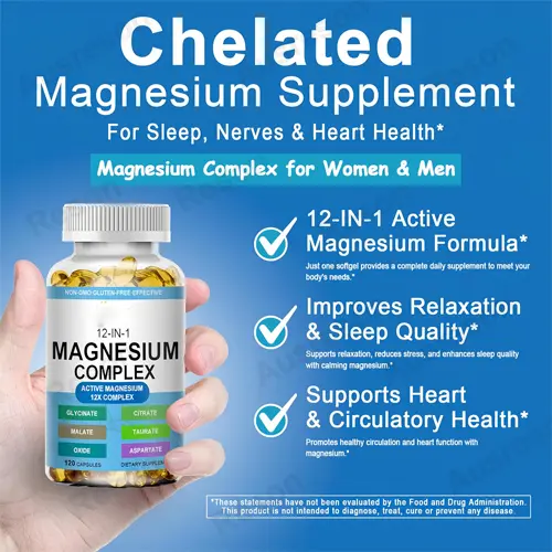 Non-GMO 12-in-1 Magnesium Complex Softgels