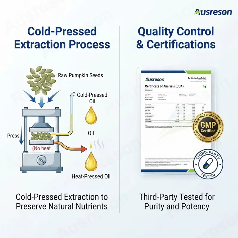 Cold-pressed Pumpkin Seed Oil Softgels health supplements bulk supply