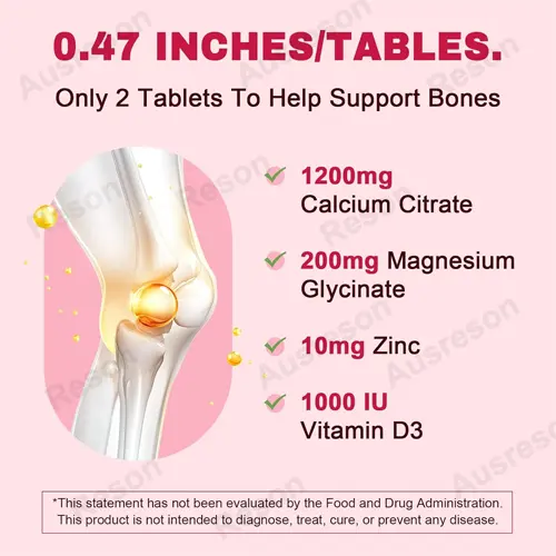 Vegan calcium citrate tablets 500mg with vitamin D3