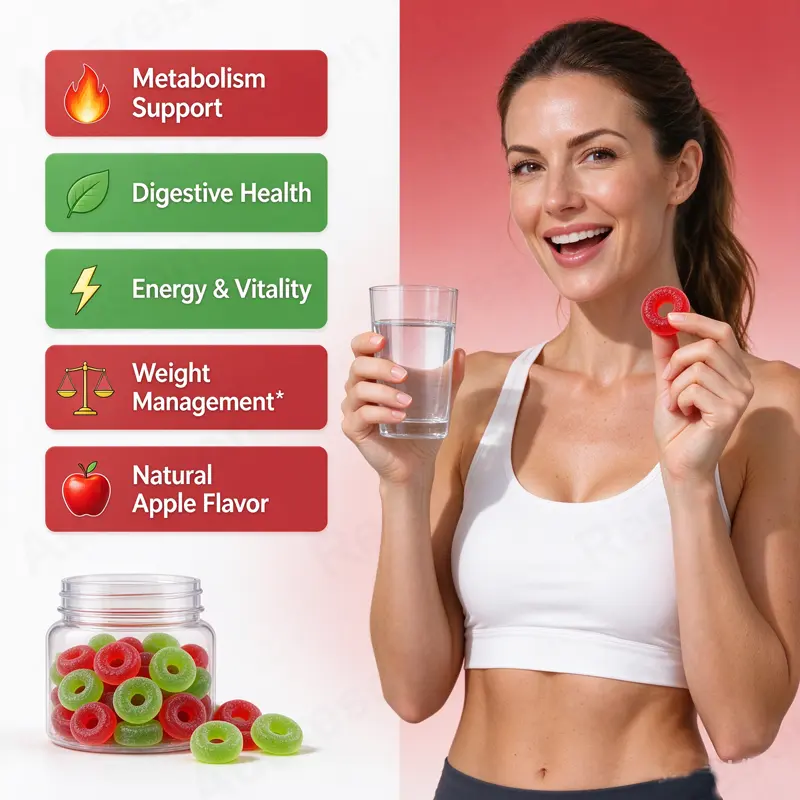 Apple Cider Vinegar Gummy Rings slimming supplement Manufacturer