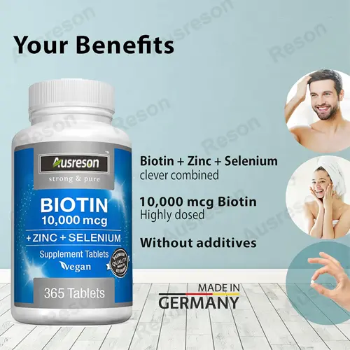 Biotin Selenium and Zinc capsules for Hair Growth, Skin, Nails