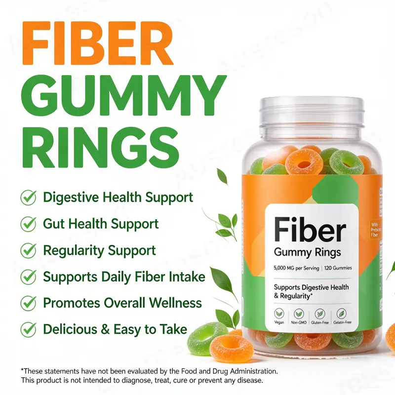 Fiber Gummy Rings gut health Supplement OEM Manufacturer
