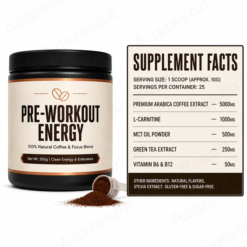 Pre-workout Coffe Powder sports supplement Manufacturer