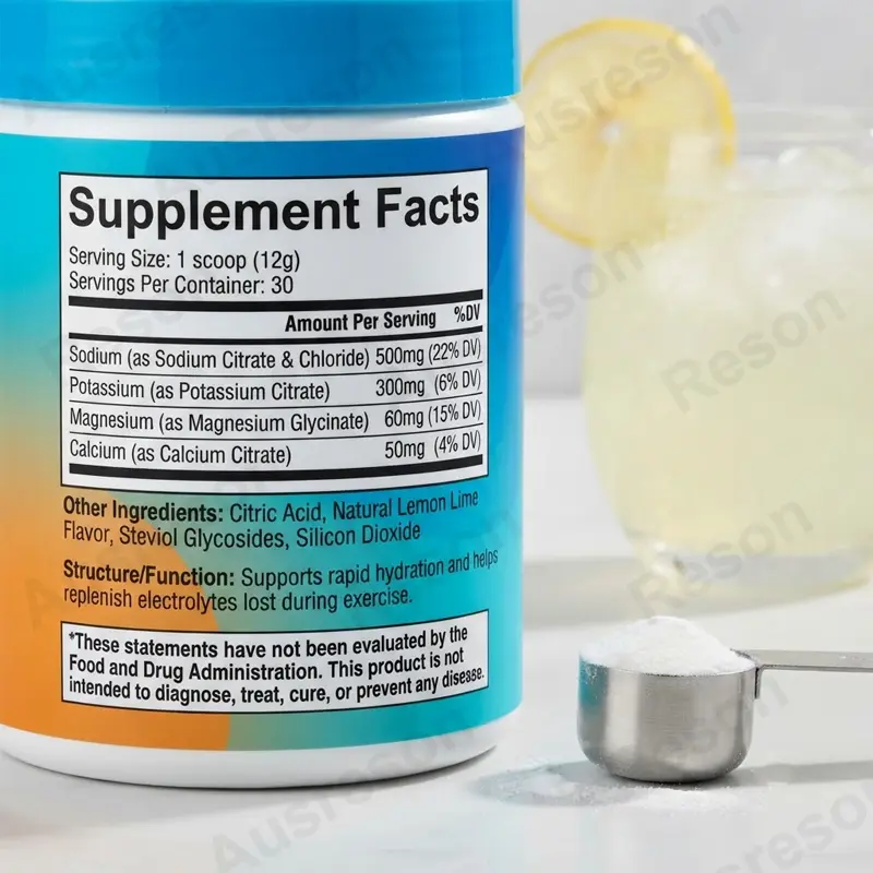 Electrolyte Drink mix powder Zero sugar hydration bulk supply
