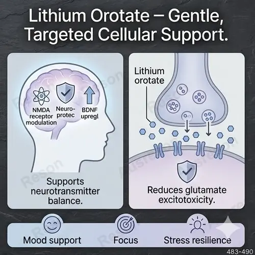 Lithium Orotate Capsules 5mg Elemental Brain Support | Supplier