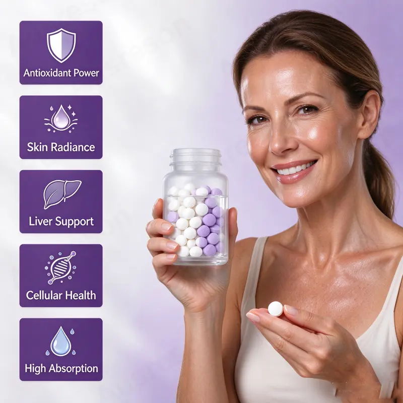 Private Label liposomal glutathione tablets Antioxidant Supplement Manufacturer