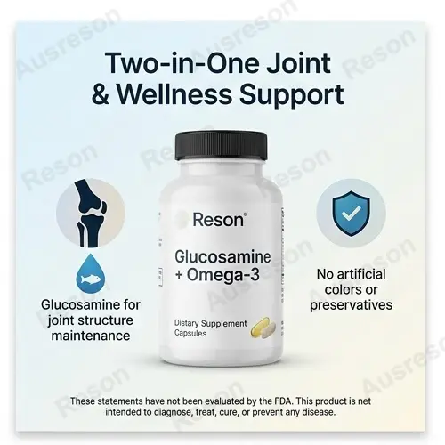 Glucosamine with Omega-3 capsules joint support | OEM