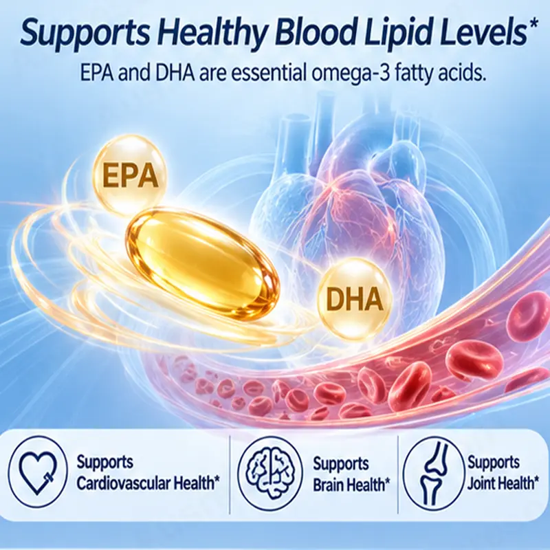 Omega 3 Fish Oil softgels high potency EPA DHA Manufacturer