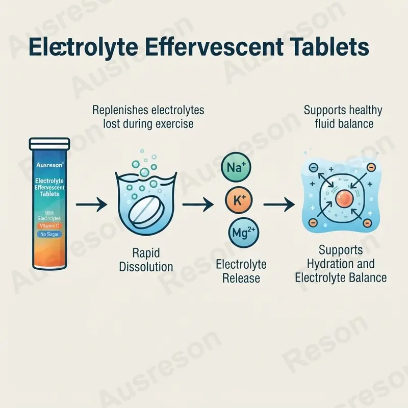 Zero Sugar Electrolyte Effervescent Tablets OEM Manufacturer