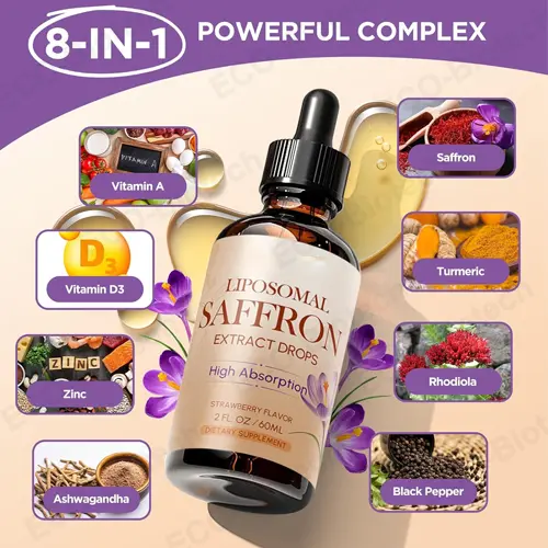 Liposomal Saffron Drops OEM Manufacturer