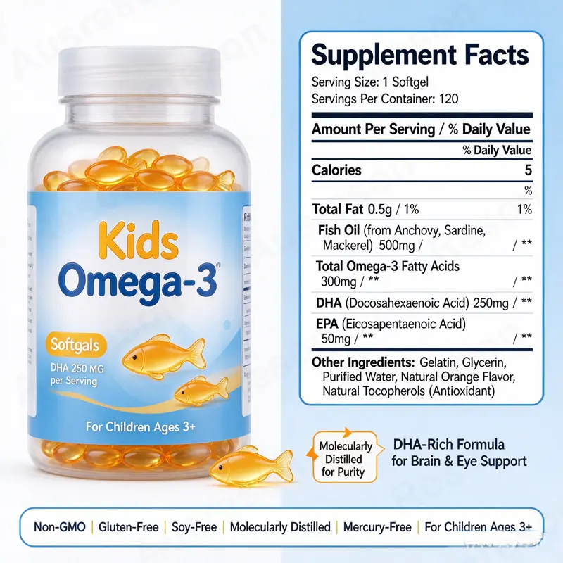 kids omega-3 softgels brain Supplements Manufacturer
