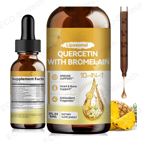 Liposomal Quercetin Bromelain Liquid Drops | High Absorption | Reson