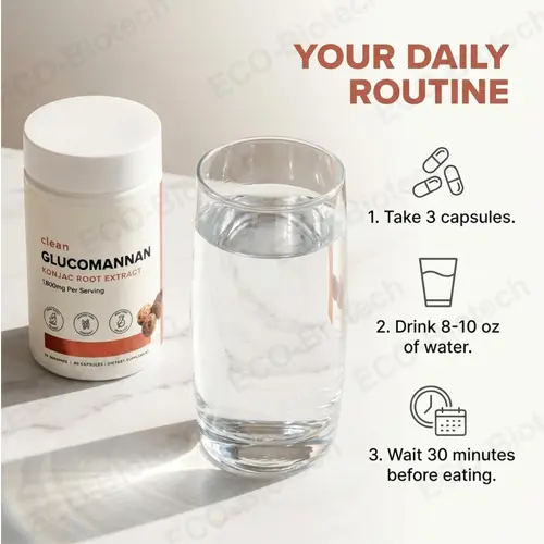 Glucomannan Konjac Root extract capsules Natural appetite suppressant