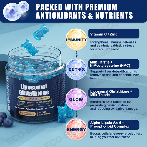 Best price Vegan Liposomal Glutathione Gummies for Skin