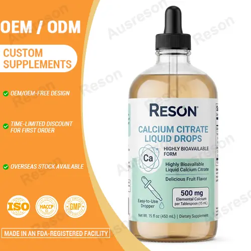 calcium citrate liquid drops supplement OEM Manufacturer
