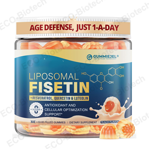 Liposomal Fisetin gummies for brain health oem Private label