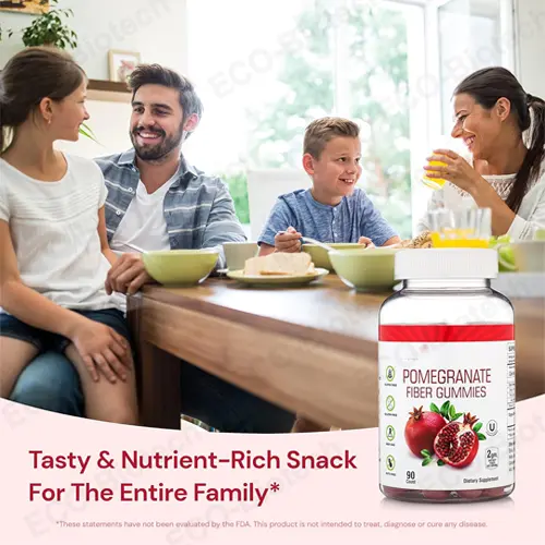 Pomegranate fiber gummies OEM manufacturer