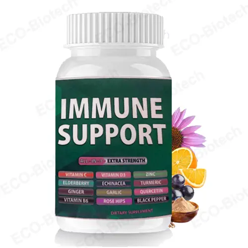 Immune Support Capsules with Vitamin C, D3, Zinc & Elderberry
