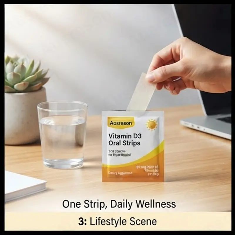 Sublingual Vitamin D3 film Oral Strips Private label Manufacturer