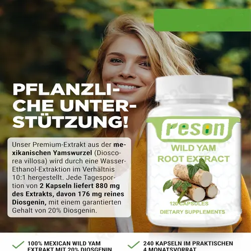 Wild Yam Root extract capsules GMP certification | Reson