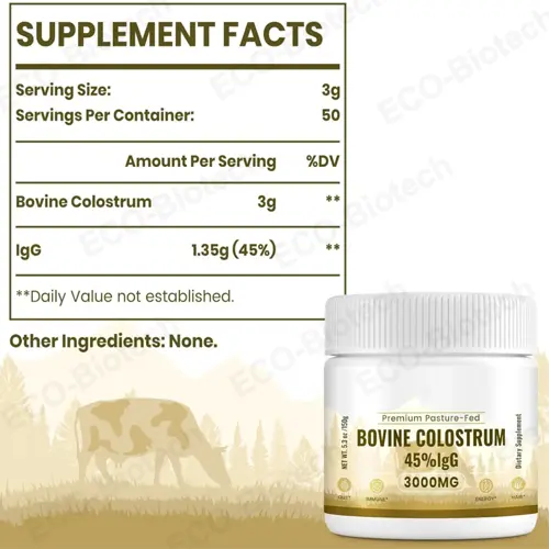 Grass-Fed Bovine Colostrum Powder - OEM Supplier