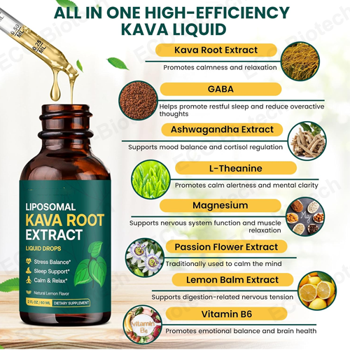 OEM Liposomal Kava extract Drops Relaxation & Sleep Supplement