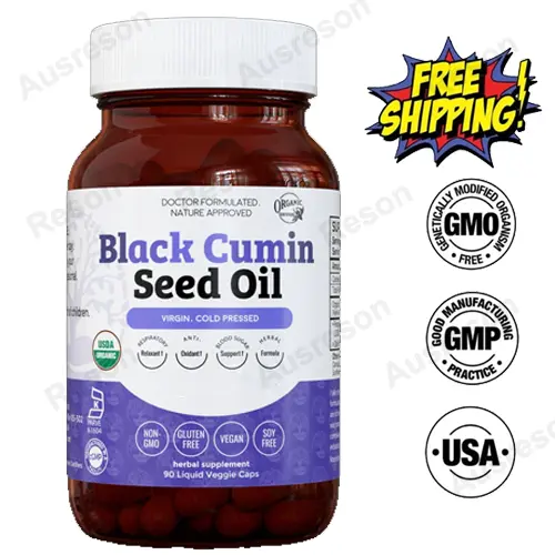 Cold pressed Black Cumin Oil capsules Manufacturer | Reson