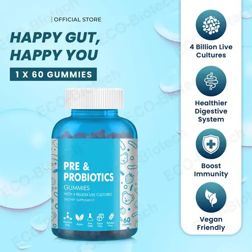 Pre & Probiotics Gummies manufacturer | Gut Health Support