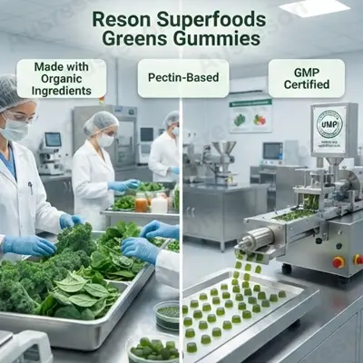 Superfoods Greens Gummies bulk OEM Manufacturer