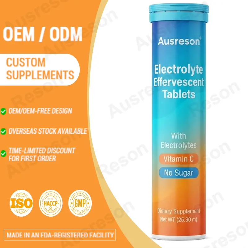 Zero Sugar Electrolyte Effervescent Tablets OEM Manufacturer